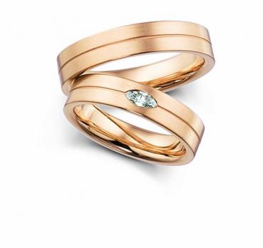 Trauringe Rosegold von Fischer 06 05418/050